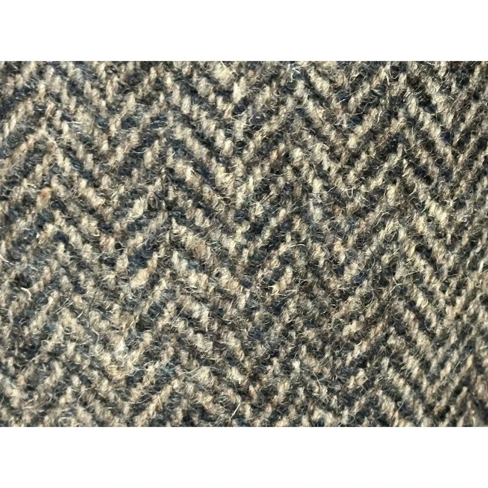 VTG Harris Tweed Hand Woven 100% Scottish Wool Herringbone Jacket Blazer Men 42‎